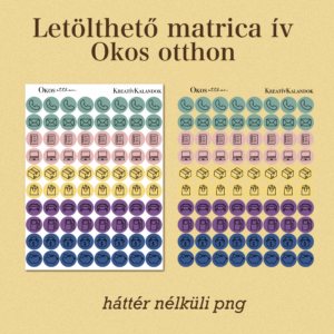 Letölthető matrica ív - Okos otthon