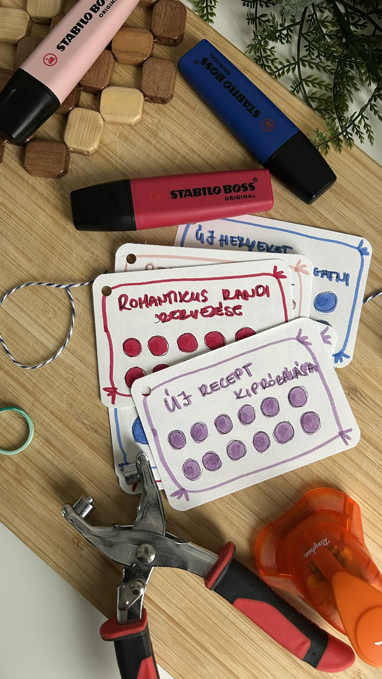 Punch Card: vidám, kreatív önmotiváció